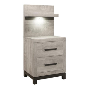 1577-4P*-Bedroom (2) Night Stand with Wall Panel - Half Price Furniture