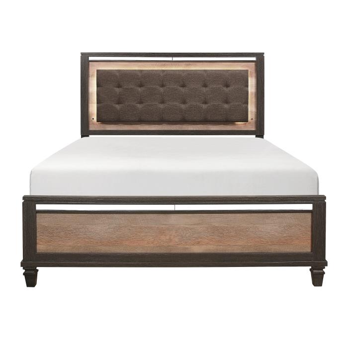 Danridge (2) California King Bed with LED Lighting Half Price Furniture