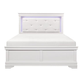 Lana (2) California King Bed with LED Lighting Half Price Furniture