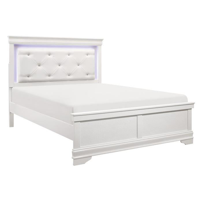 Lana (2) California King Bed with LED Lighting - Lighting - Half Price Furniture