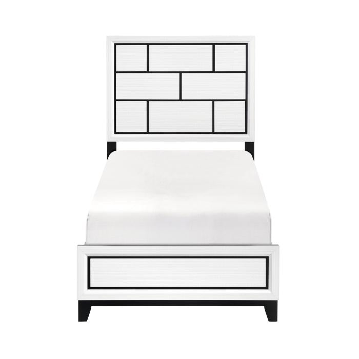 1645WHT-1*-Youth (2) Twin Bed Half Price Furniture