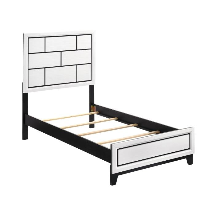 1645WHT-1*-Youth (2) Twin Bed - Bed - Half Price Furniture