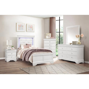 Lana (2) Twin Bed with LED Lighting - Half Price Furniture