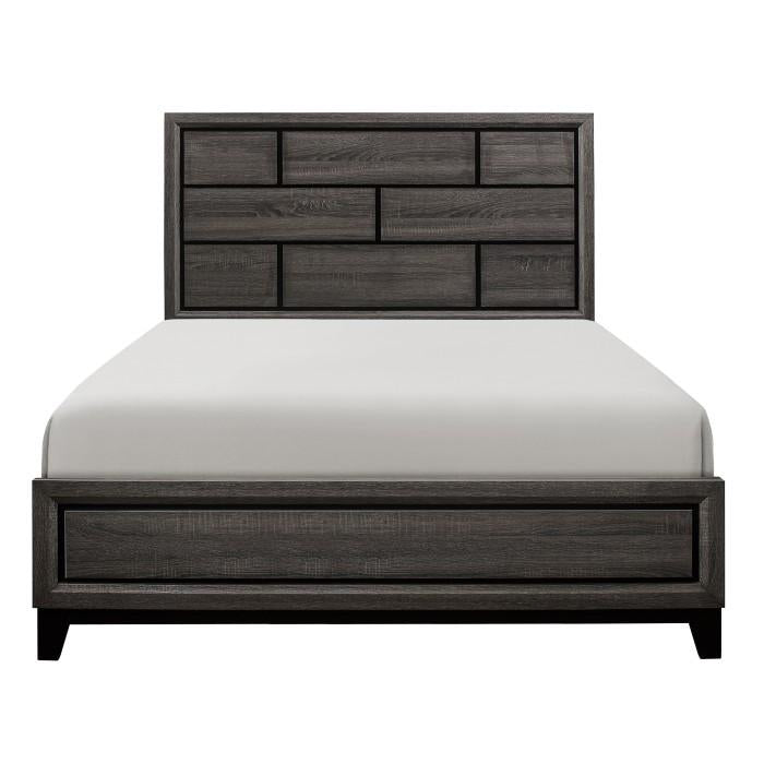 Homelegance Davi Full Panel Bed in Gray 1645F-1* Half Price Furniture