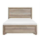 Homelegance Lonan King Panel Bed in Natural 1955K-1EK* Half Price Furniture