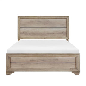 Homelegance Lonan King Panel Bed in Natural 1955K-1EK* Half Price Furniture