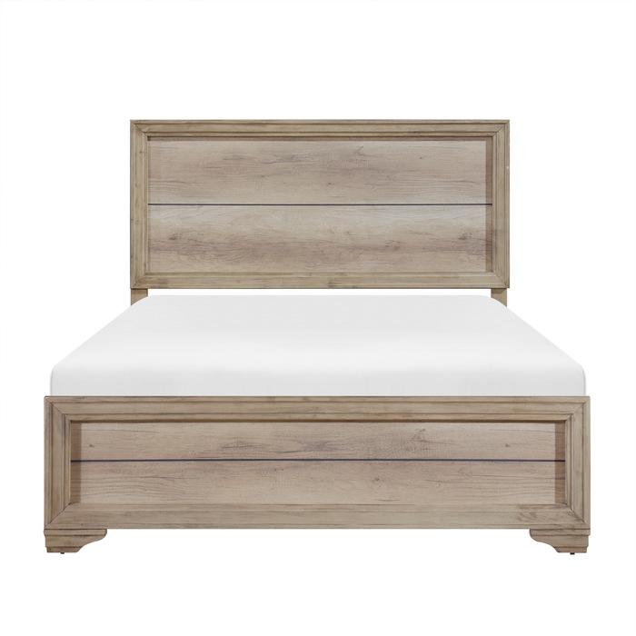 Homelegance Lonan King Panel Bed in Natural 1955K-1EK* Half Price Furniture