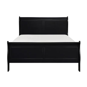 Homelegance Mayville Full Sleigh Bed in Black 2147FBK-1 Half Price Furniture