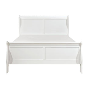 Homelegance Mayville Full Sleigh Bed in White 2147FW-1 Half Price Furniture