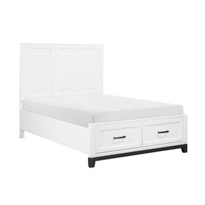 1450WHF-1*-Youth (3) Full Platform Bed with Footboard Storage - Half Price Furniture