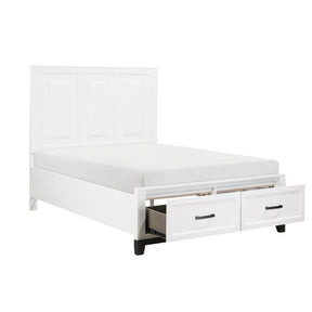 1450WHF-1*-Youth (3) Full Platform Bed with Footboard Storage - Half Price Furniture