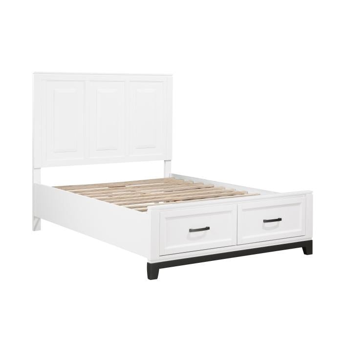 1450WHF-1*-Youth (3) Full Platform Bed with Footboard Storage - Half Price Furniture