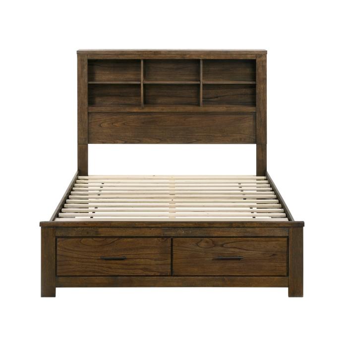 1592F-1*-Bedroom (3) Full Platform Bed with Footboard Storage - Half Price Furniture