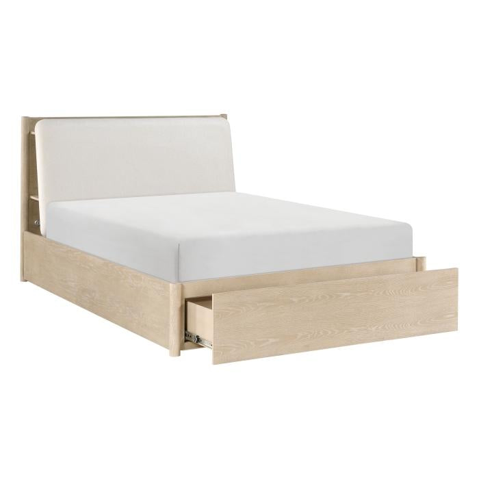 1313NK-1CK*-Bedroom (3) California King Platform Bed with Footboard Storage - Half Price Furniture