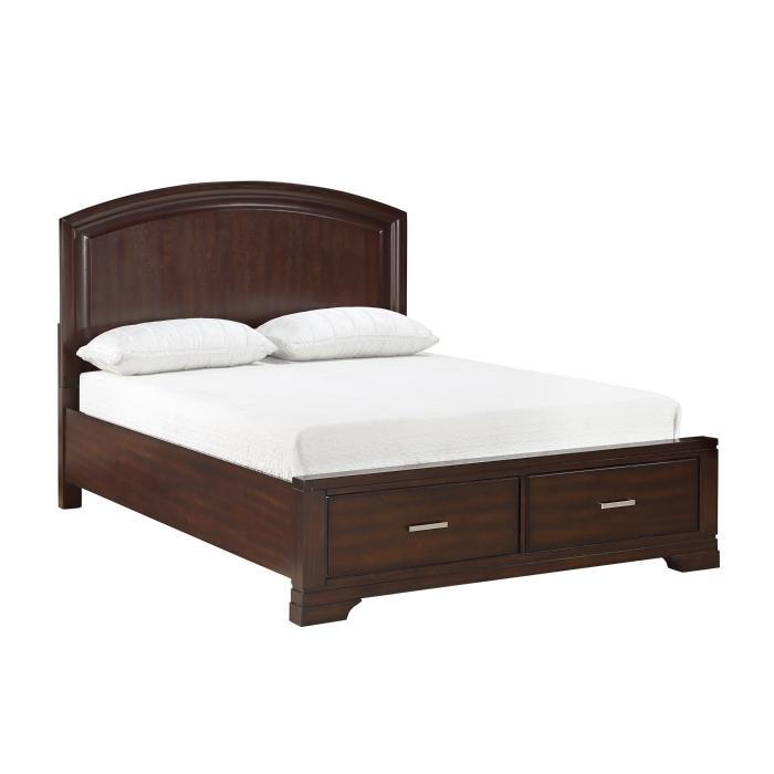 1520CHF-1*-Youth (3) Full Platform Bed with Footboard Storage - Half Price Furniture