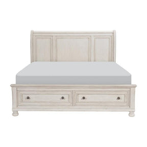 Bethel (3) Queen Platform Bed with Footboard Storage - Half Price Furniture