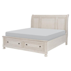 Bethel (3) Queen Platform Bed with Footboard Storage - Half Price Furniture