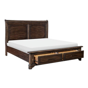 Boone (3) California King Platform Bed with Footboard Storage - Half Price Furniture