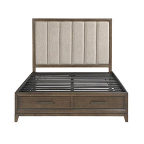 Cambridge (3) California King Platform Bed with Footboard Storage - Half Price Furniture