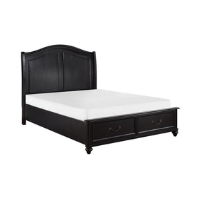 Herman (3) California King Platform Bed with Footboard Storage - Half Price Furniture