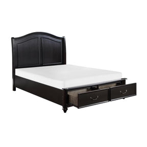 Herman (3) California King Platform Bed with Footboard Storage - Half Price Furniture