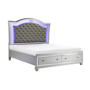 Leesa (3) California King Platform Bed with Footboard Storage - Half Price Furniture