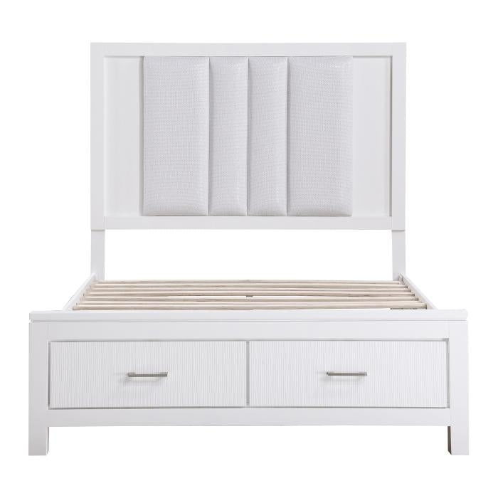 Prism (3) California King Platform Bed with Footboard Storage Half Price Furniture