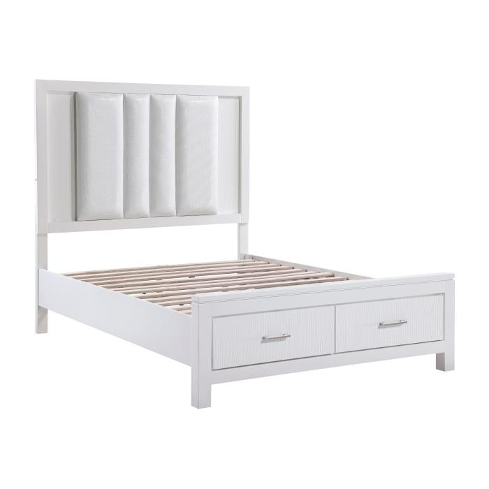 Prism (3) California King Platform Bed with Footboard Storage - Half Price Furniture