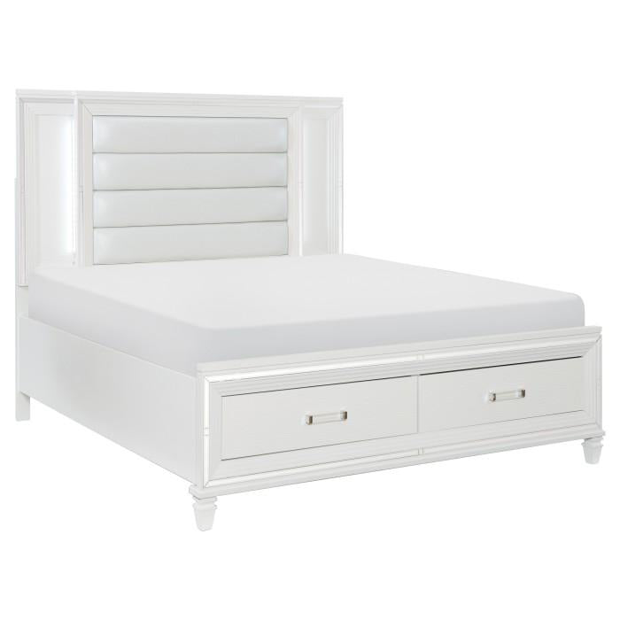 Tamsin (3) California King Platform Bed with LED Lighting and Footboard Storage - Lighting - Half Price Furniture