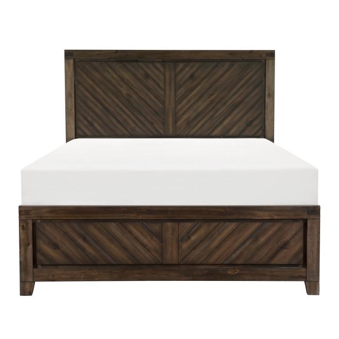 Homelegance Parnell King Panel Bed in Rustic Cherry 1648K-1EK* Half Price Furniture