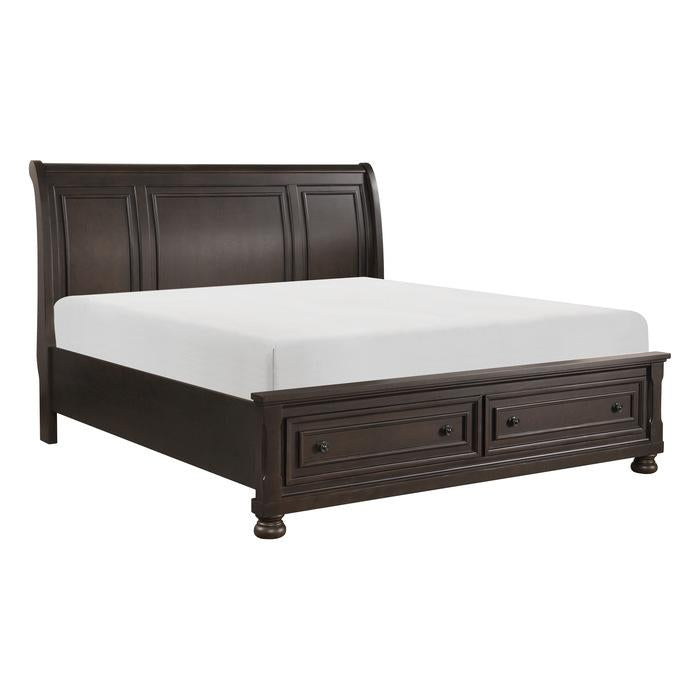 Begonia (3)California King Platform Bed with Footboard Storage - Half Price Furniture