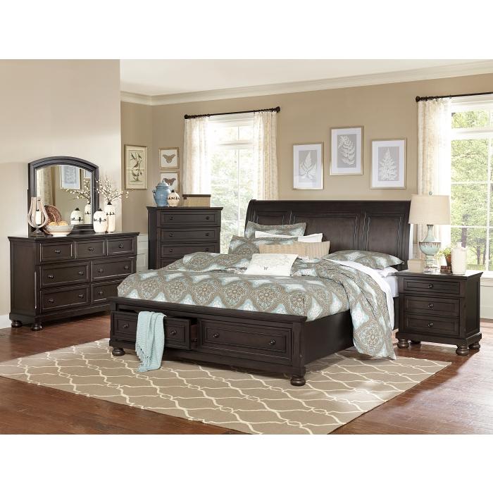 Begonia (3)California King Platform Bed with Footboard Storage - Half Price Furniture