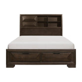 Chesky (3)California King Platform Bed with Footboard Storage Half Price Furniture