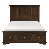 Eunice (3)California King Platform Bed with Footboard Storage Half Price Furniture