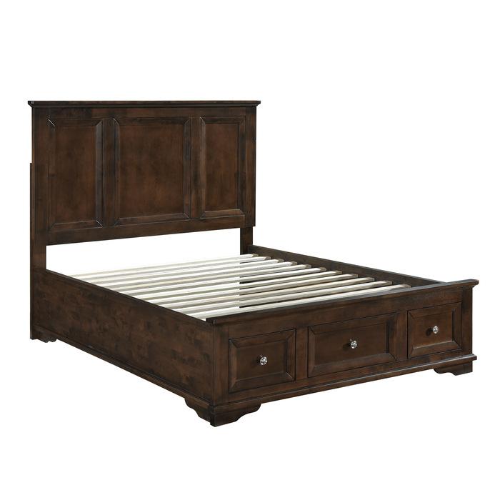 Eunice (3)California King Platform Bed with Footboard Storage - Half Price Furniture