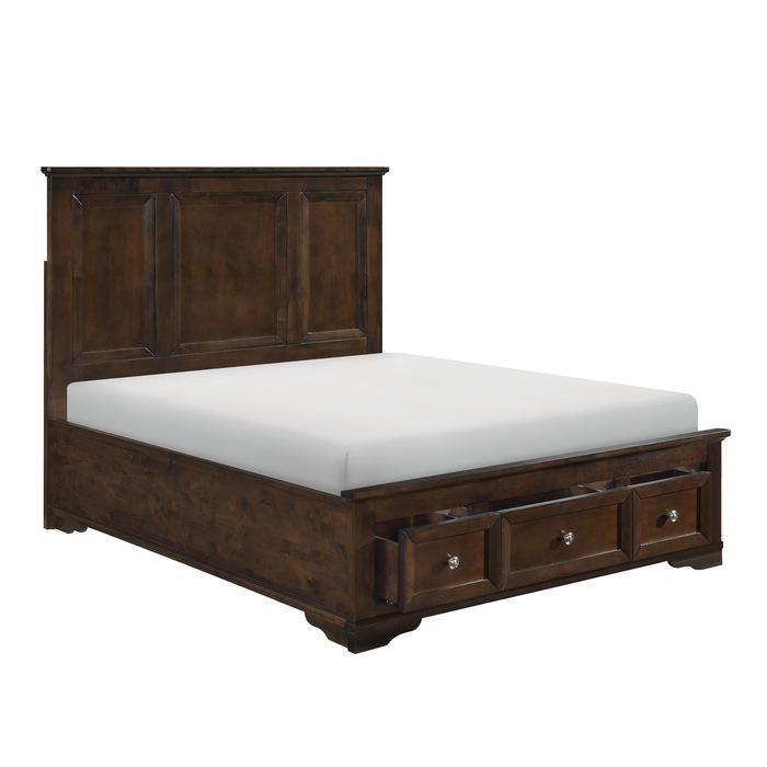 Eunice (3)California King Platform Bed with Footboard Storage - Half Price Furniture