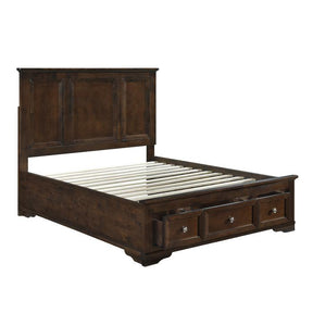 Eunice (3)California King Platform Bed with Footboard Storage - Half Price Furniture