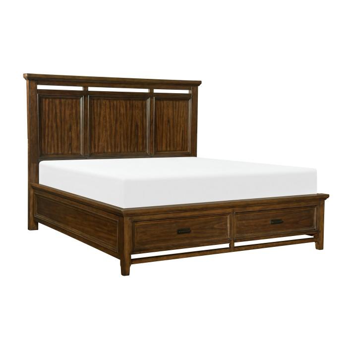 Frazier Park (3)California King Platform Bed with Footboard Storage - Half Price Furniture