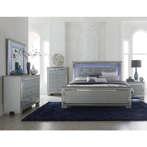 Allura (3)California King Bed, LED Lighting - Half Price Furniture