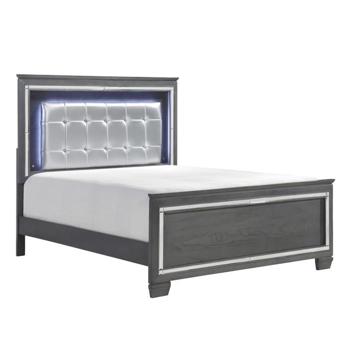 Allura (3)Eastern King Bed, LED Lighting - Half Price Furniture