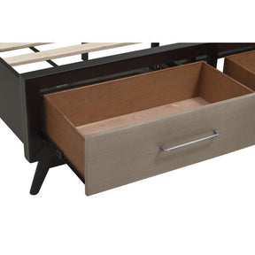 Raku (3)California King Platform Bed with Footboard Storage - Half Price Furniture