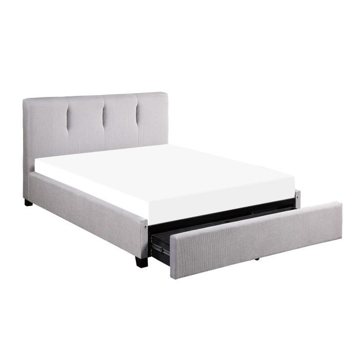 Aitana (4) California King Platform Bed with Storage Drawer Half Price Furniture