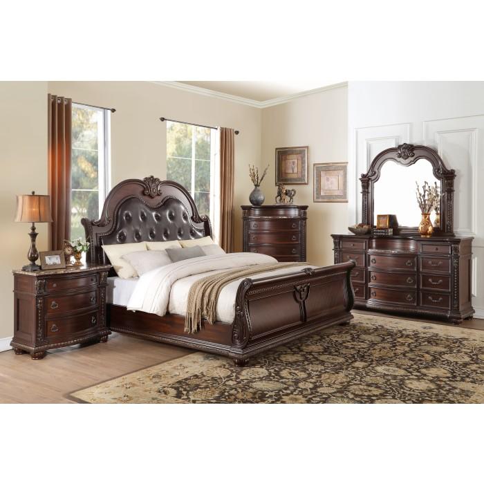 Cavalier (4)California King Sleigh Bed - Half Price Furniture