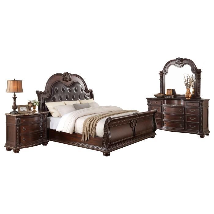 Cavalier (4)California King Sleigh Bed - Half Price Furniture