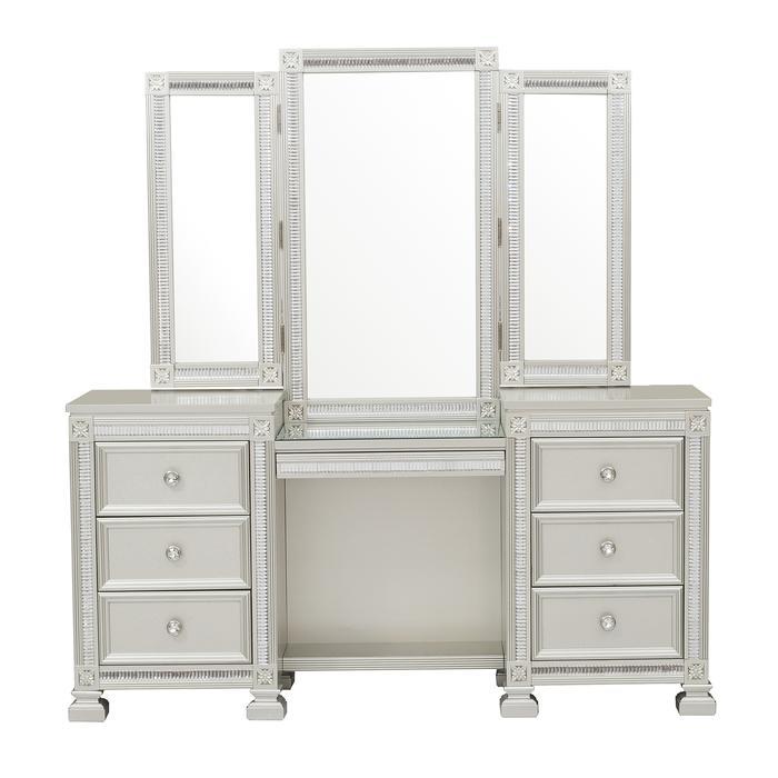 Bevelle (4)Vanity Dresser with Mirror Half Price Furniture