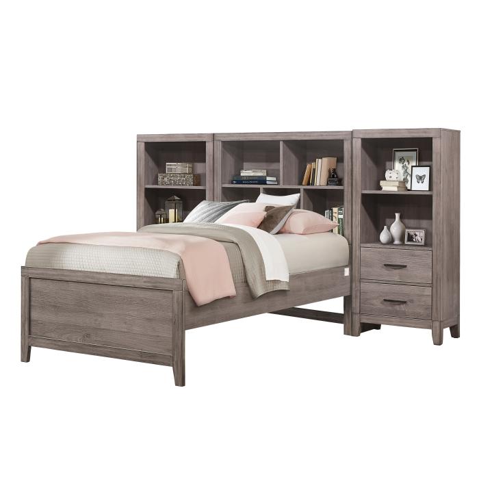 Woodrow 3pc Set Twin Wall Bed (TB+2PNS) - Half Price Furniture