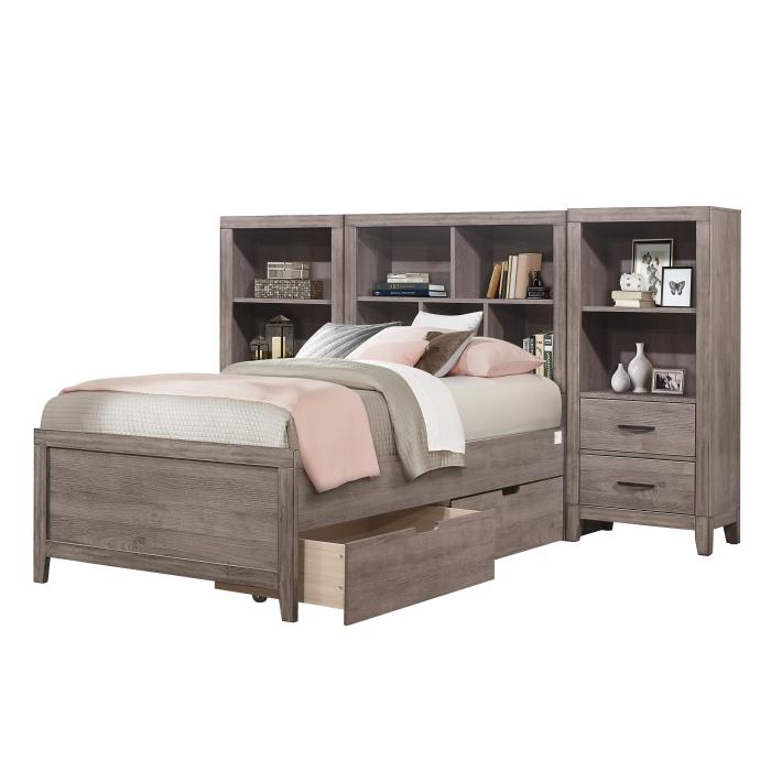 Woodrow 4pc Set Twin Wall Bed with Toy Boxes (TB+2PNS+TFT) - Half Price Furniture