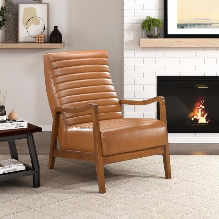 1226BRW-1-Seating Accent Chair - Chair - Half Price Furniture