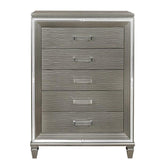 Homelegance Tamsin Chest in Silver Grey Metallic 1616-9 Half Price Furniture