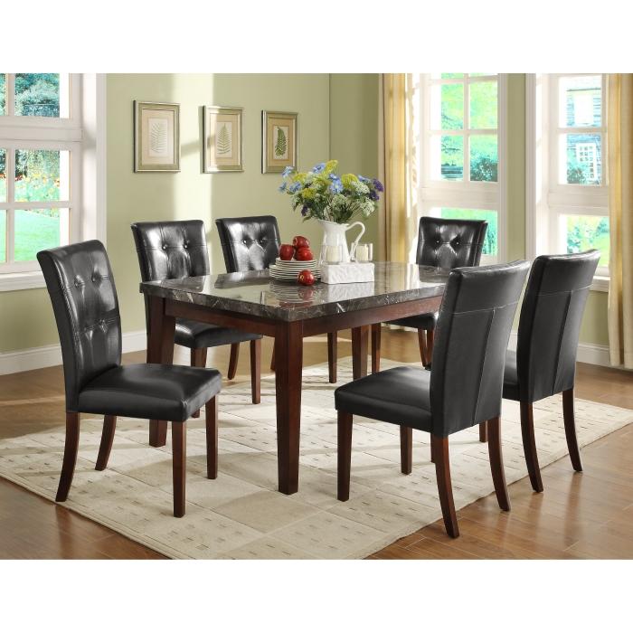 Decatur Dining Table, Marble Top - Half Price Furniture